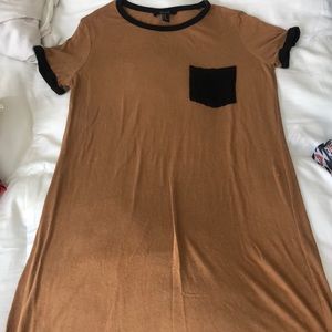 Brown T-shirt dress